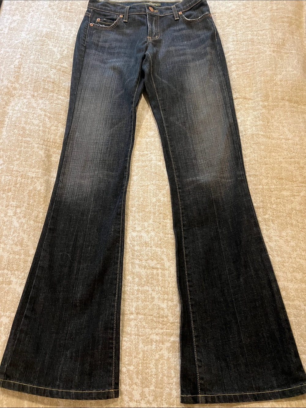 David Kahn Women's Black Flare Jeans